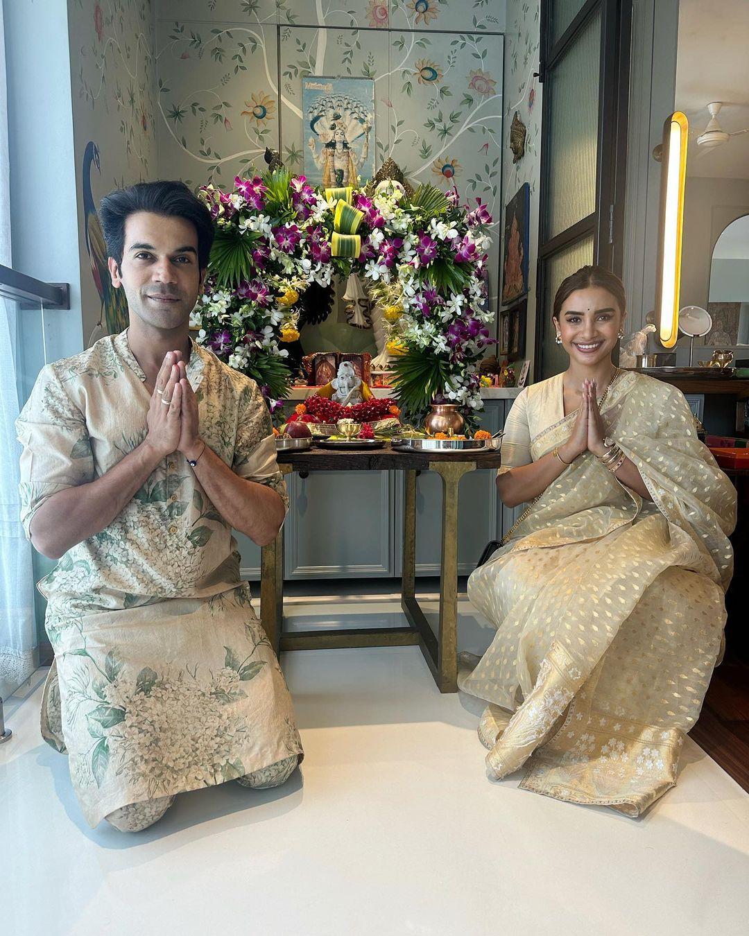 Rajkummar Rao and Patralekhaa went the eco-friendly way this Ganesh Chaturthi. They shared pictures of the special idol on Instagram